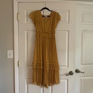 Current air gold dress